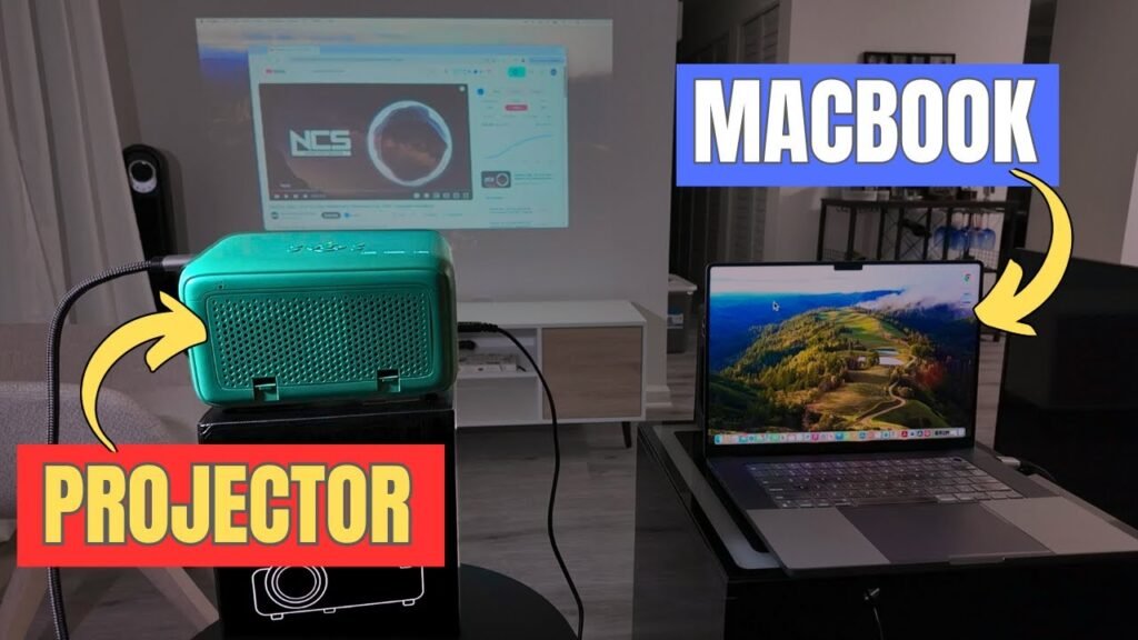 How to connect projector to macbook
