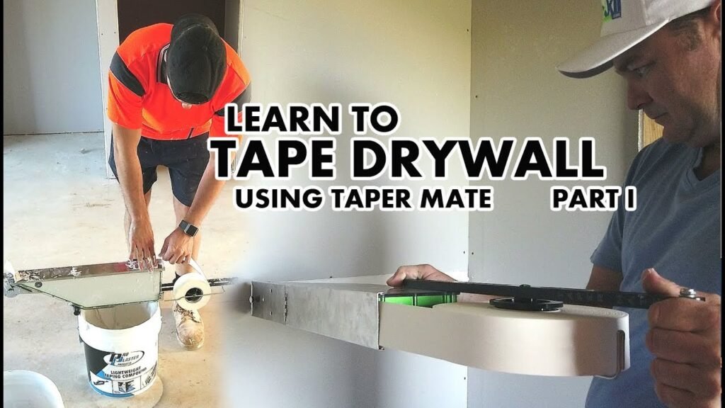 Learn to tape drywall using the taper mate drywall taper