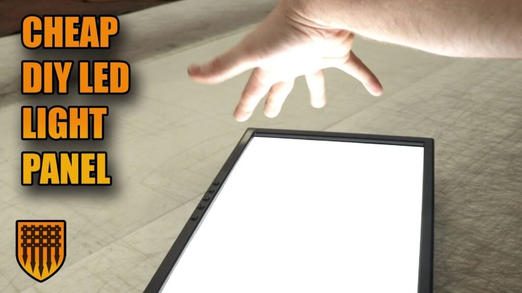 Making a cheap diy led light panel from scrap materials