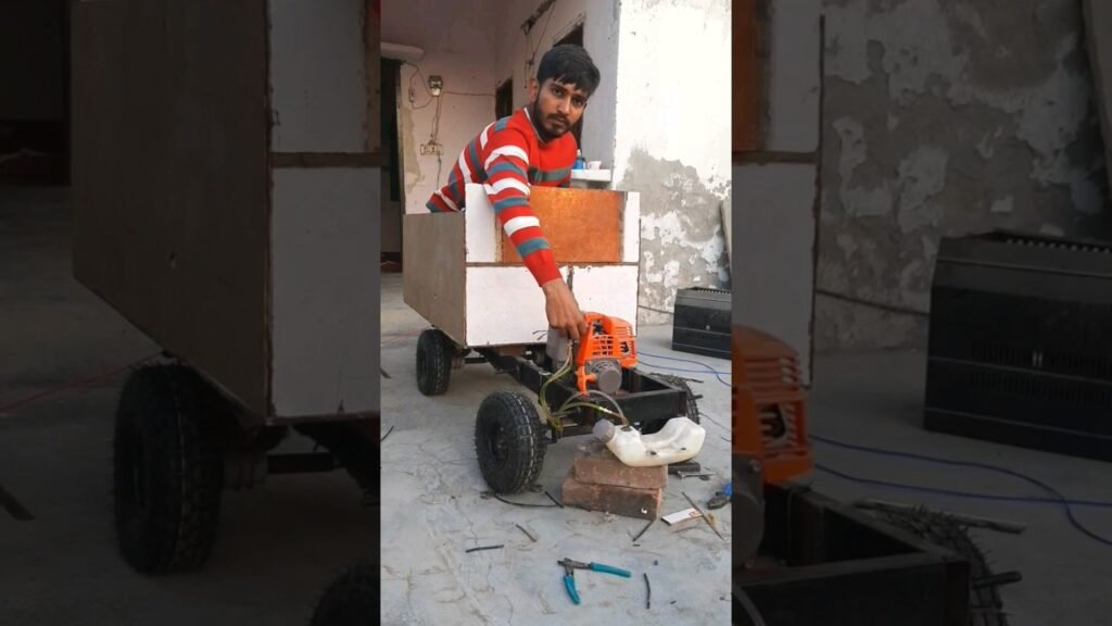 Mini petrol engine truck model homemade @jtechchannel