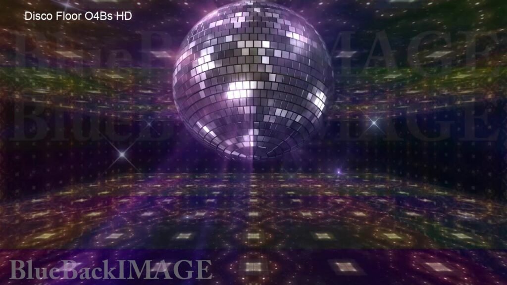 Nightclub disco dj club dance floor mirror ball party stage disco floor o4bs hd
