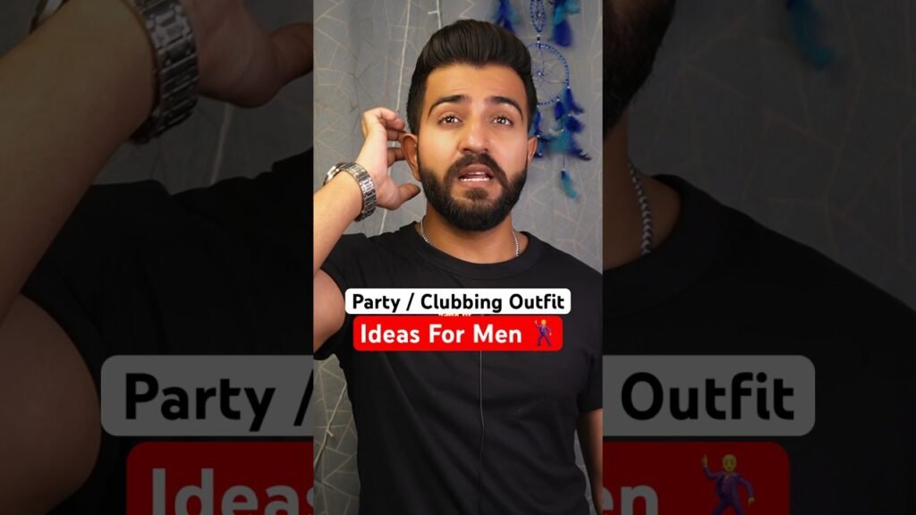 Party / clubbing outfits for men || outfit ideas for men || #shorts #trending #dailyshorts