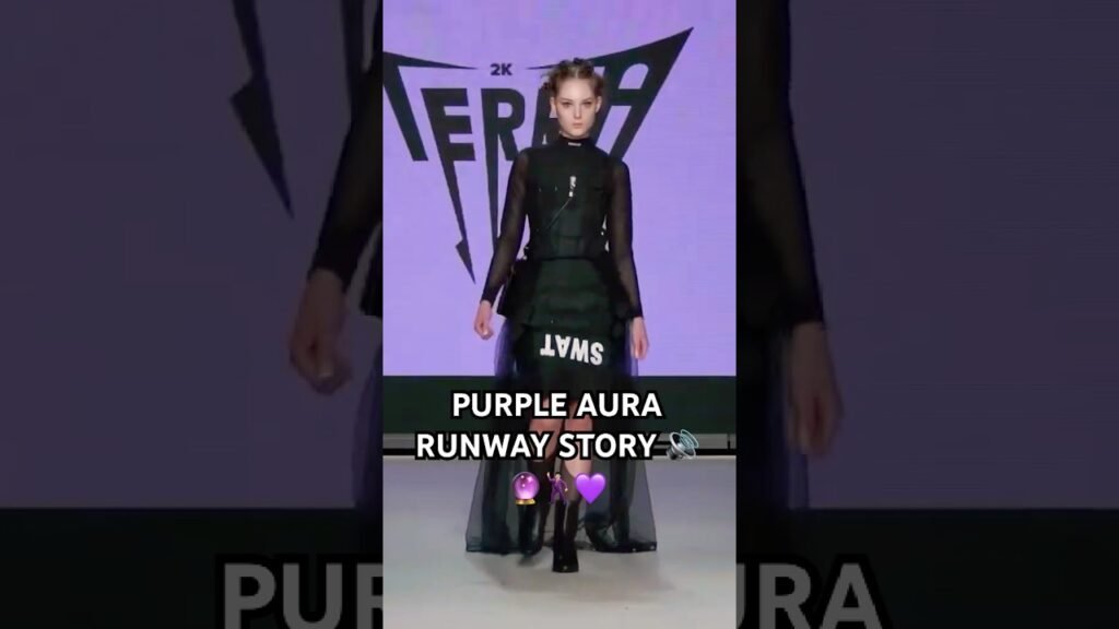 Purple aura story for my first fashion runway #fashiondesigner #dj