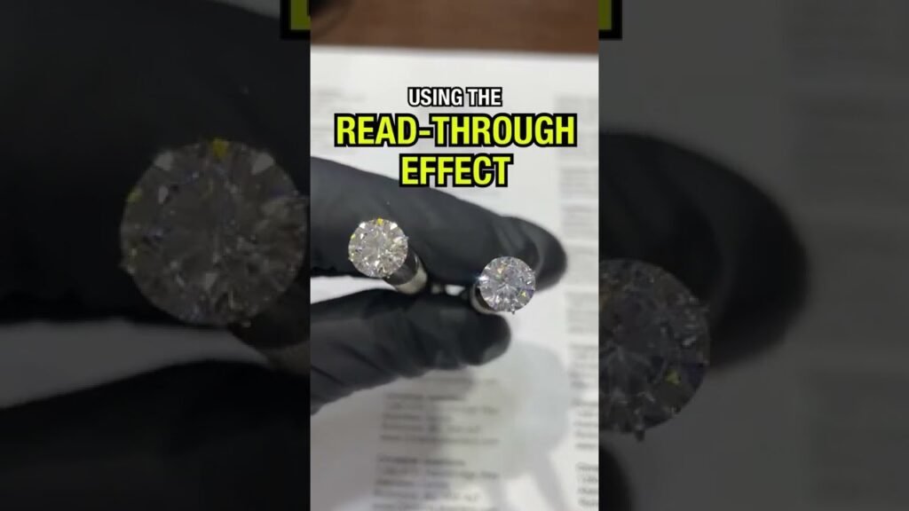 Real or fake?! Diamond “read-through” test