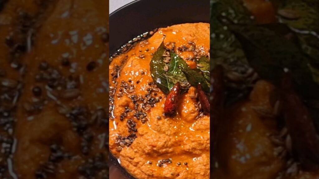 Red chutney | kempu chutney thatte idli and kempu chutney #shorts #trending #food #yummyfoodlab_yfl