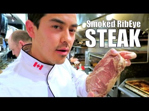 Smoked ribeye steak at the chop steakhouse- benjimantv