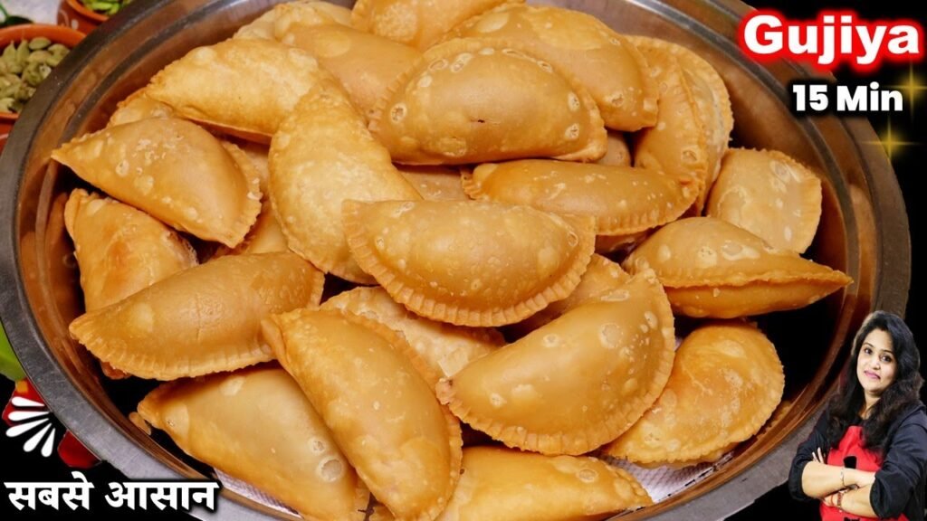 Sooji mawa gujiya | बिना फालतू मेहनत हलवाई जैसी खस्ता गुजिया बनाने का आसान तरीका| holi gujiya recipe