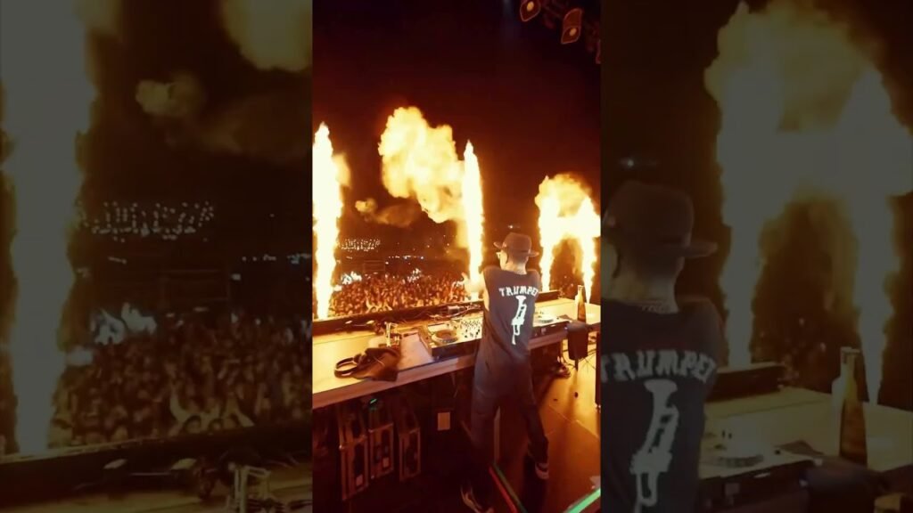 Timmy trumpet with pyro & flames - cryofx