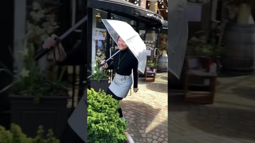 Umbrella art  roller skate